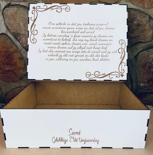 MDF Gift Box for 12 mugs with wording of choice