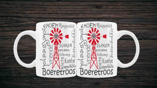 Windmill Boeretroos Printed Mugs