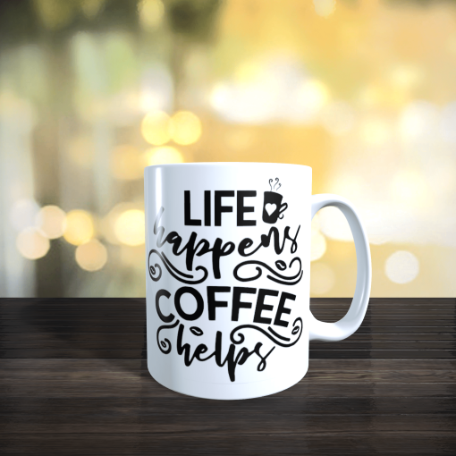 Coffee Helps Printed Mug
