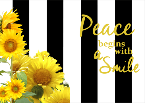 Sunflower Placemat Peace
