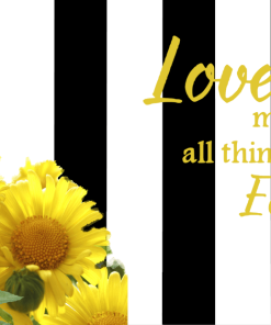 Sunflower Placemat Love