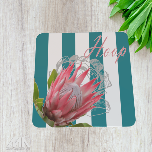Turquoise Protea Coaster