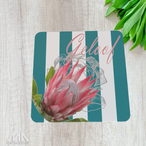 Turquoise Protea Coaster
