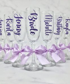 Wedding Branded Champagne glasses