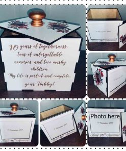 MDF Photo-Gift-box With wording of choice