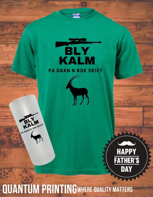 Bly Kalm T-shirt & Glass Combo