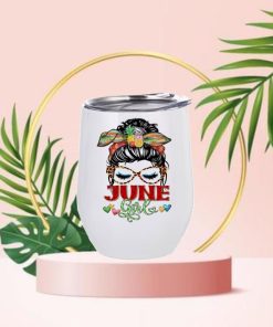 Stainless Steel Wine tumbler Printed With Month theme