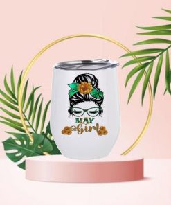 Stainless Steel Wine tumbler Printed With theme