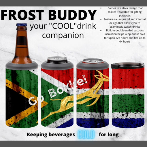 Frost Buddy Stainless steel Printed with Go Bokke theme