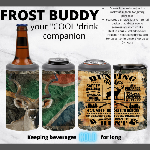 Frost Buddy Stainless steel Printed with Hunting theme