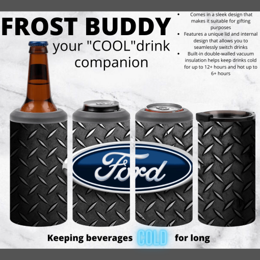 Frost Buddy Stainless steel Printed with Badge