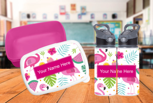 Girls Lunchbox and Bottle set