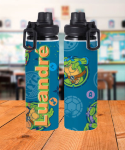 Water Bottle Aluminium Turtles